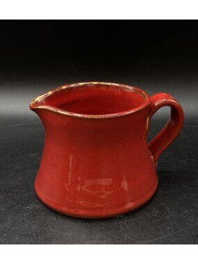 Vietri Red Ceramic Creamer Made In Italy